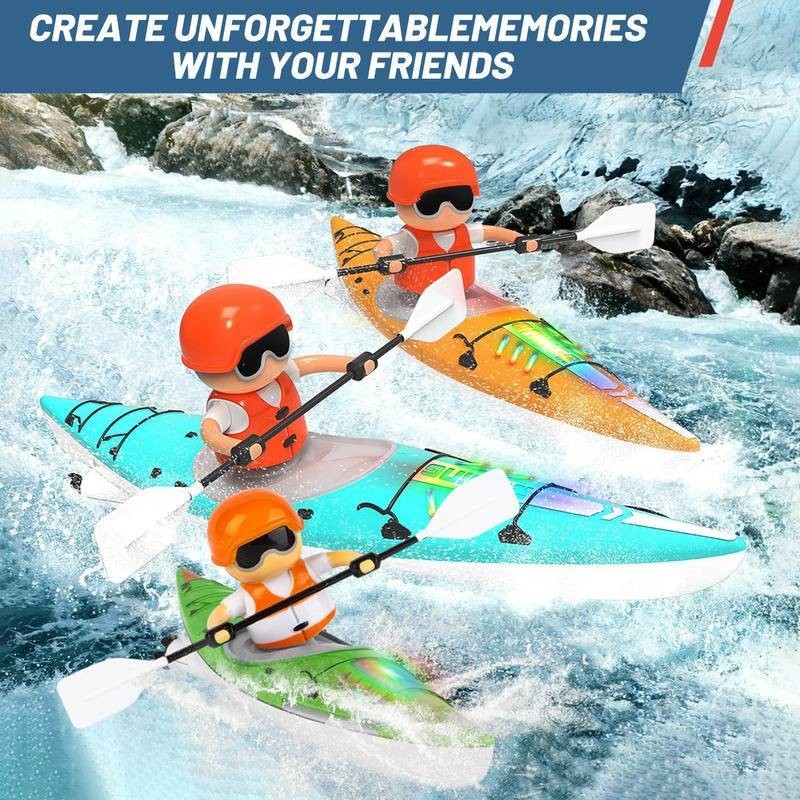 2.4Ghz รีโมทคอนโทรล Paddling Kayak Racing เรือเรือกันน้ํา Balanced เรือไฟฟ้า Dual Mode ขับรถ RC เรือของเล่นสําหรับเด็ก