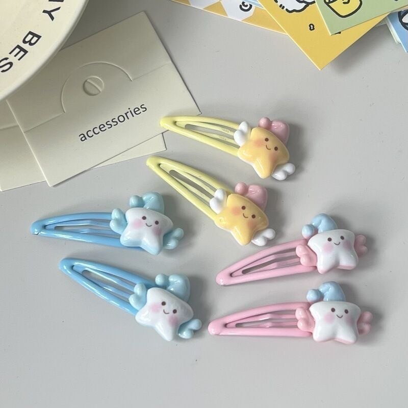 พร้อมส่ง 1คู่ กิ๊บติดผม V33 พิมพ์ลายลายการ์ตูน สไตล์ใหม่ น่ารักๆ เหมาะกับเด็กผู้หญิง