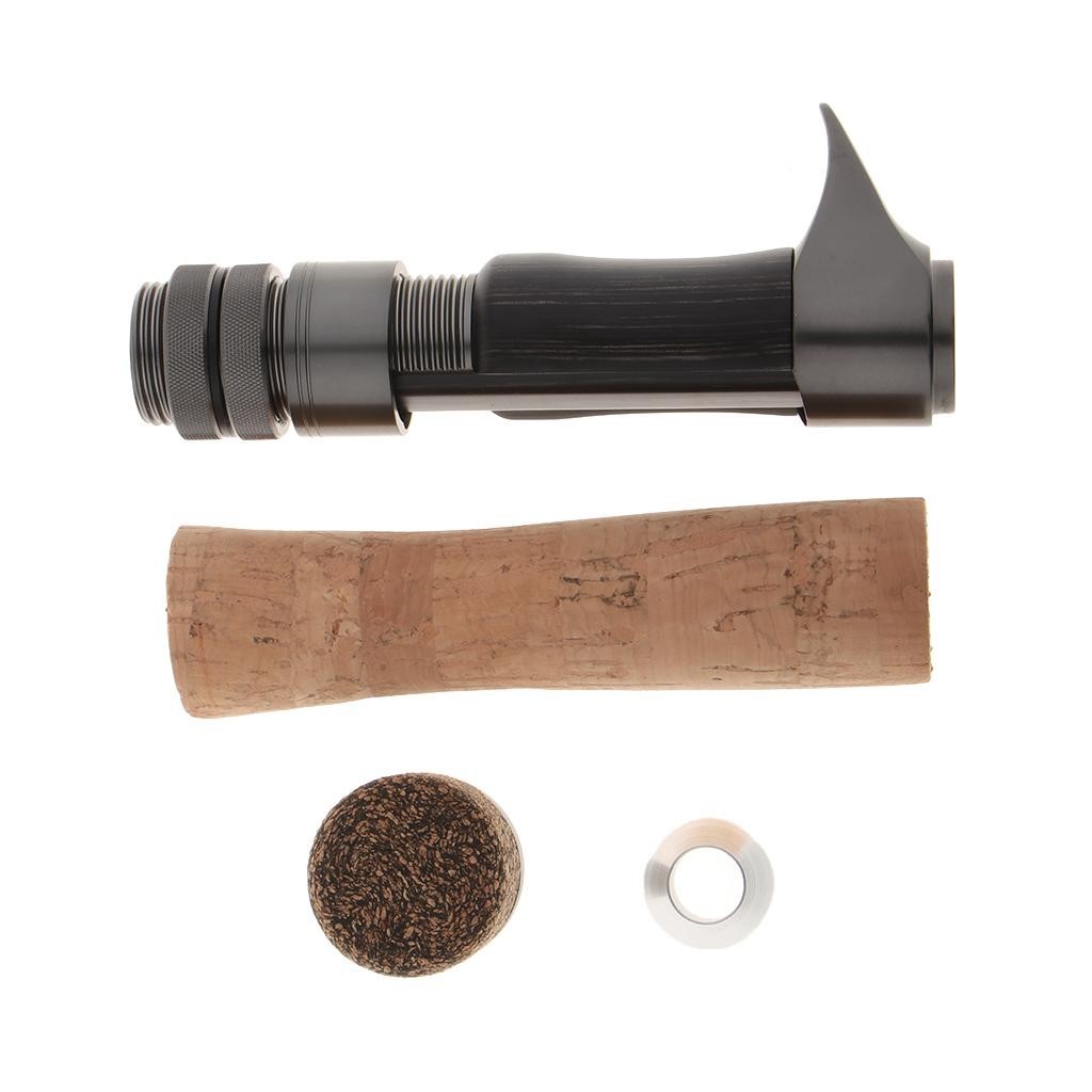 [Cuticate12] Strong Handle Split Back Grip Reel Seat Hard Fishing Rod Building Repair DIY Kit