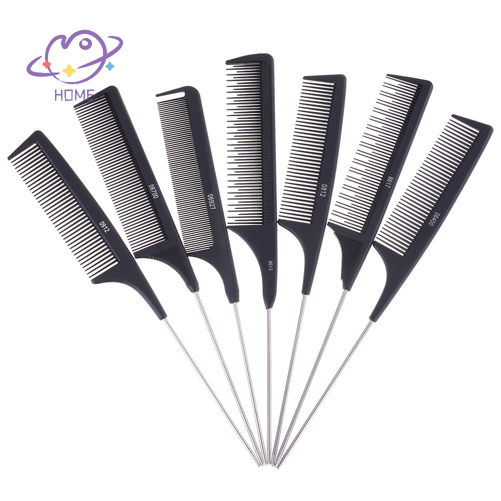 [mayhome] หวีหางผมมืออาชีพ Salon Cut Comb จัดแต่งทรงผมสแตนเลส Spiked {TH}