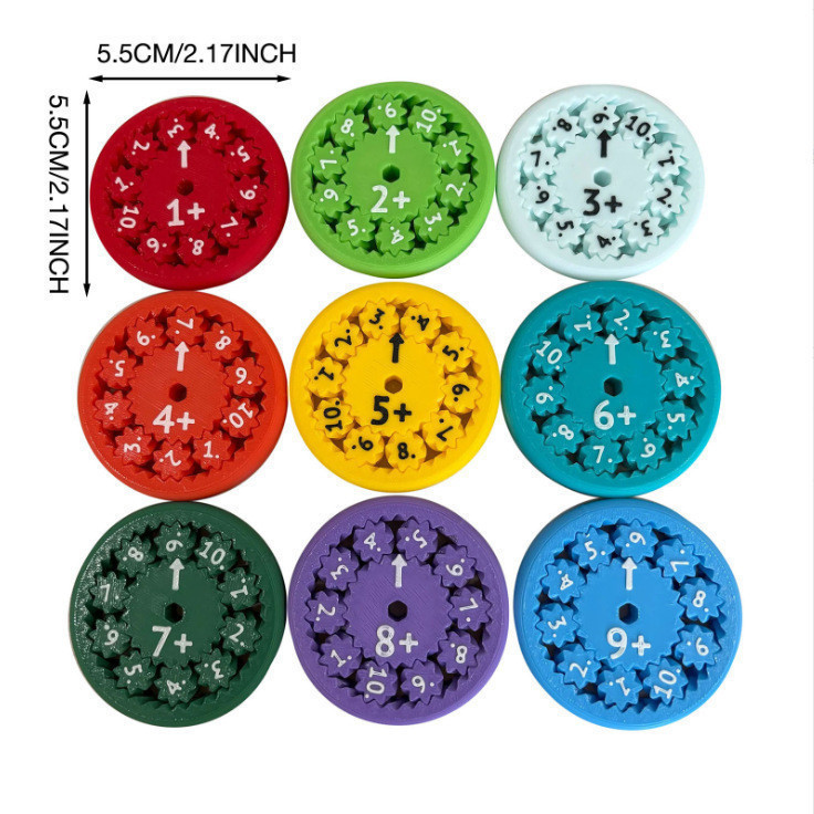 💕💕ชิ้นคณิตศาสตร์ Fidget Spinners Fidget Spinners  Multiplicationคณิตศาสตร์ ตารางสําหรับเด็กของเล่นเพ