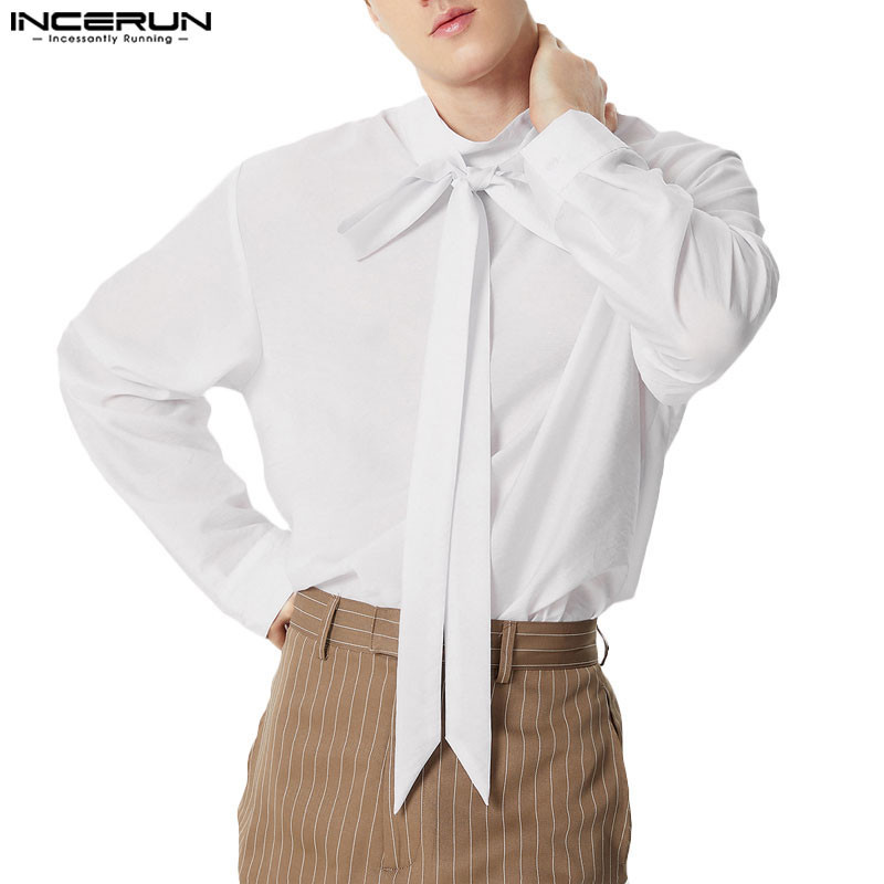 ไม่แน่นอน ผู้ชายวินเทจแฟชั่นริบบิ้นออกแบบดูผ่านเสื้อแขนยาว