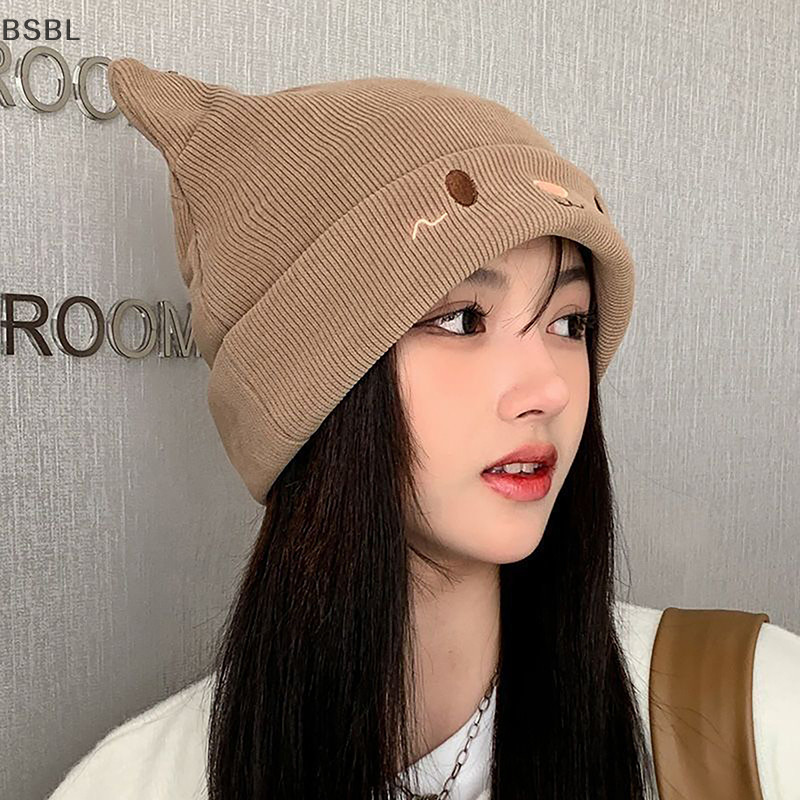 Bsbl แมวน่ารักปักถักหมวกกลางแจ้งป้องกันหูอุ่นหูแมวหมวกขนสัตว์ Over Head หมวกเย็น Street Beanies หมวก Penny หมวก BL