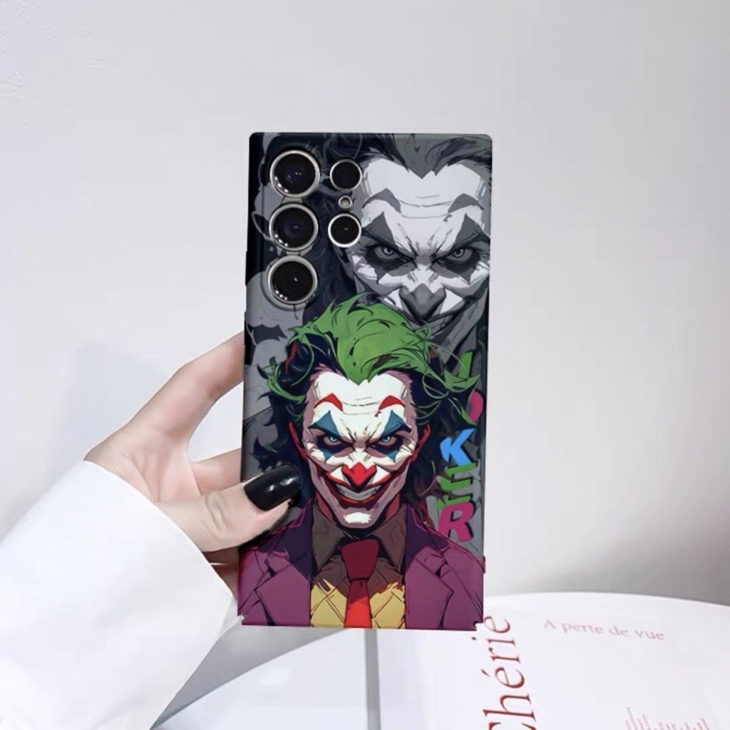 เคสโทรศัพท์เคสโทรศัพท์เคสโทรศัพท์ศิลปะทาสีเปลวไฟชุดตัวตลกSamsungป้องกันกรณีเหมาะสําหรับS22 S23 S24 U