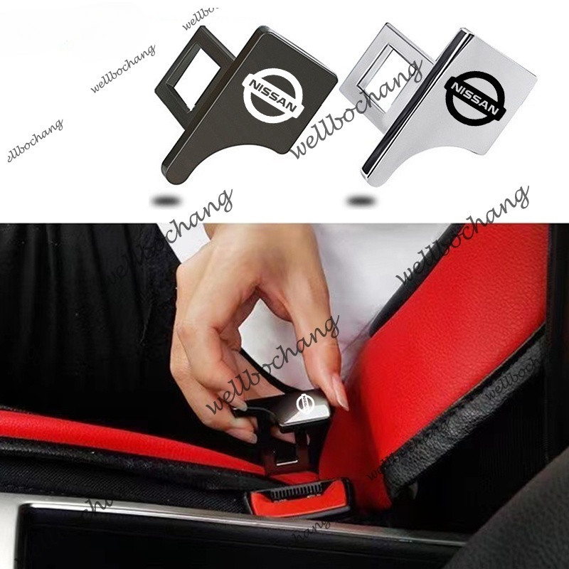 Siece รถเข็มขัดนิรภัยหัวเข็มขัด Seatbelt Alarm Stopper Seatbelt คลิปรถอุปกรณ์เสริมสําหรับ Nissan Ter