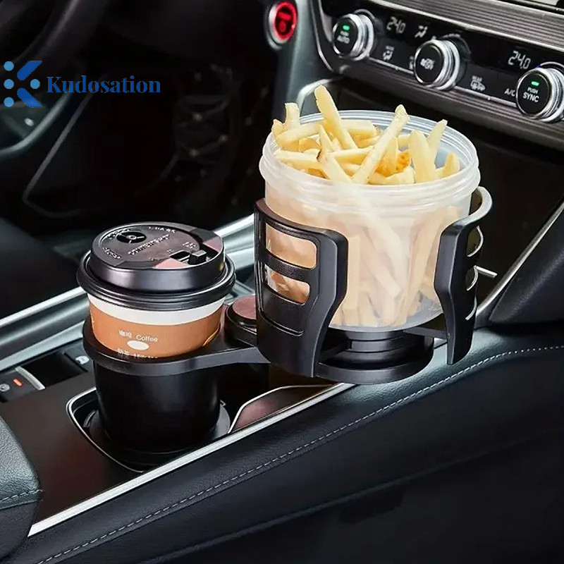 Kudosation Car Cup Holder Expander Adapter ปรับได้ al 2 In 1 Car Cup Bottle Holder Phone Holder Organizer Nice