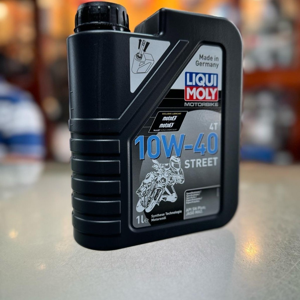 Liqui Moly STREET 10W40 - น้ํามัน 15W50 - น้ํามันหล่อลื่น Liqui Moly 4T พร้อมเทคโนโลยีสังเคราะห์เยอร