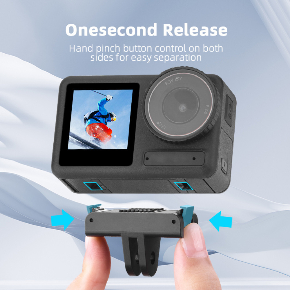 กล้องฐานแม่เหล็กสําหรับ DJI Osmo Action 4/Osmo Action 5 Pro Quick Release Dock พับอะแดปเตอร์แม่เหล็ก Dock Osmo Action 4/Osmo Action 5 Pro อุปกรณ์เสริม