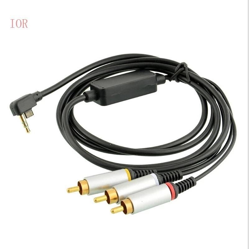 Ior สีดํา AV สาย HDTV ส่วนประกอบอะแดปเตอร์สายเคเบิลสําหรับ PSP2000 PSP 3000