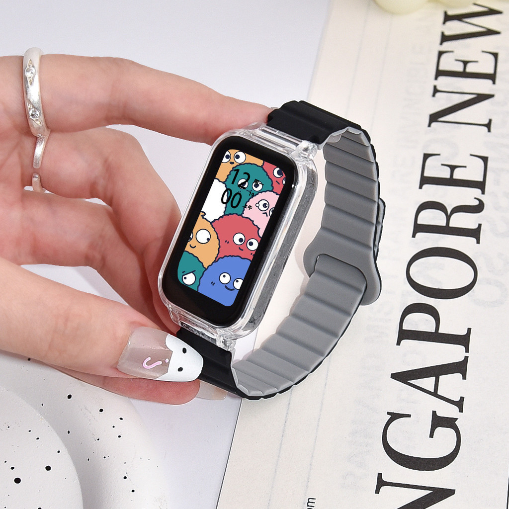 ซิลิโคนสายรัดห่วงแม่เหล็กพร้อมเคสสําหรับ Redmi smart Band รูปที่ 8
