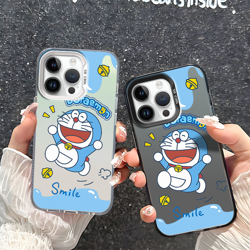 เคสหูฟัง iPhone 11 15 16 Pro Plus Max เคส Case โดราเอมอนเคสโทรศัพท์สําหรับiphone 16 15 14 13 12 11 8 7 Pro Plus Max iPhone X XS XR SE 2