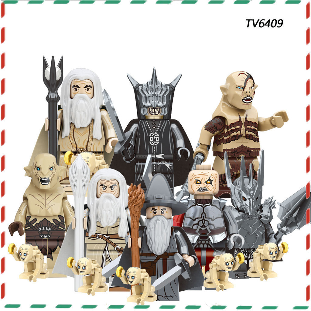 ของขวัญของเล่นเด็ก Lord of the Rings ประกอบบล็อกตัวต่อ minifigure ของเล่นโมเดลนาโน