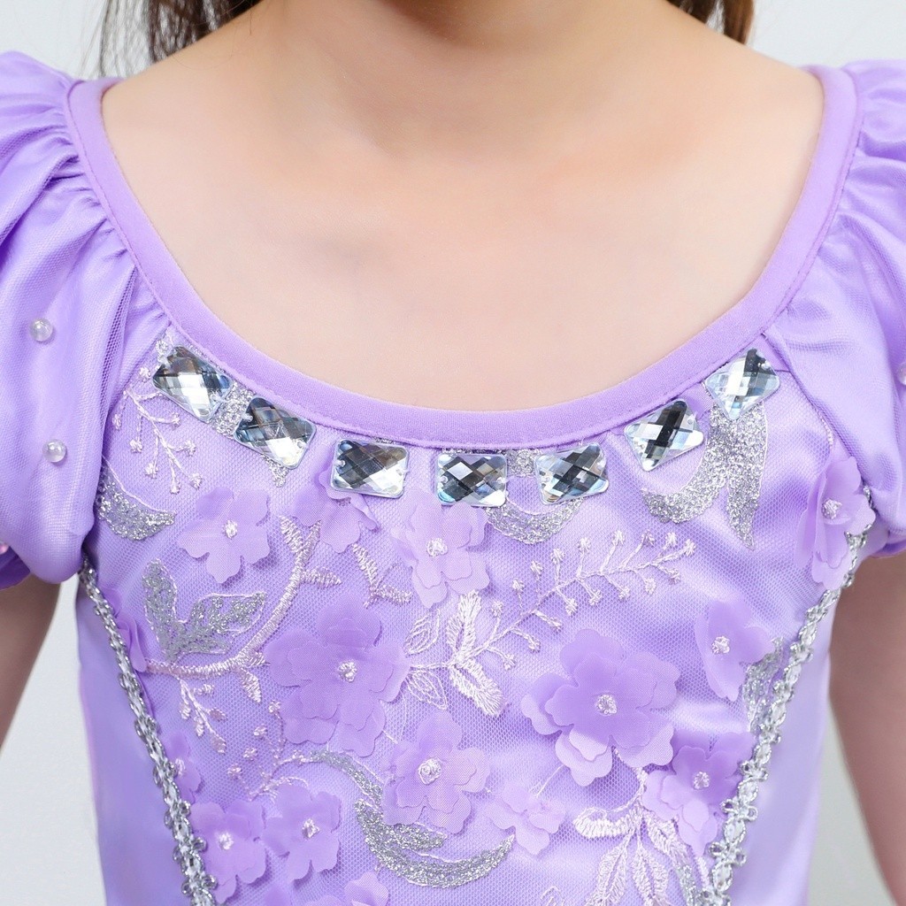 UhomePrincess Sofia Dress ชุดคอสเพลย์เด็กการ์ตูนโซเฟียเจ้าหญิงแรกแต่งตัวชุดงานเลี้ยงวันเกิด ราคา ถูกที่สุด ดีลบีเคเค แกลเลอรีภาพที่ 4