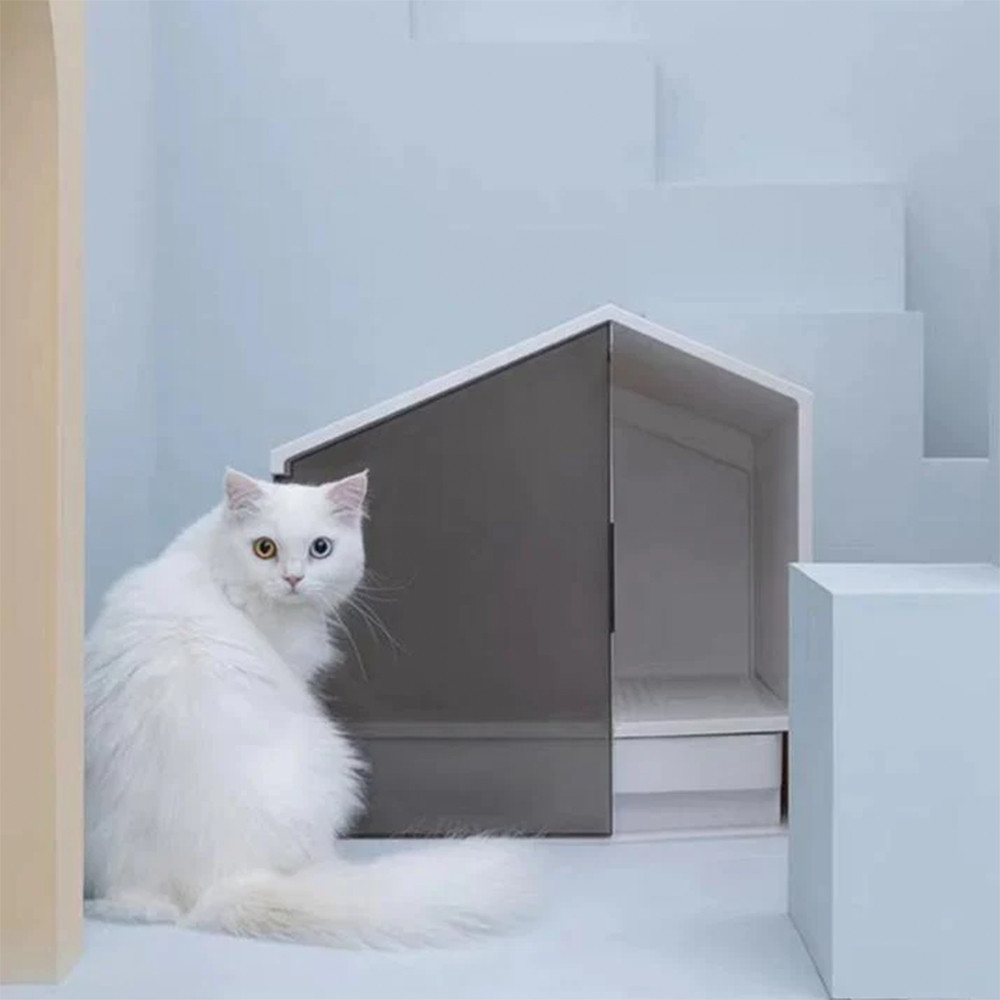 กระบะแมว Furrytail Glow House Litter Box บ้านห้องน้ำสัตว์เลี้ยง รุ่น FTLB001WH