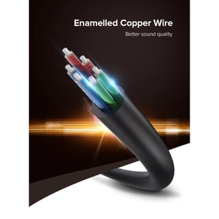 UGREEN รุ่น AV134 สายหูฟัง AUX 3.5mm Male to 2 Female Audio Splitter Connector หัวต่อชุบทอง
