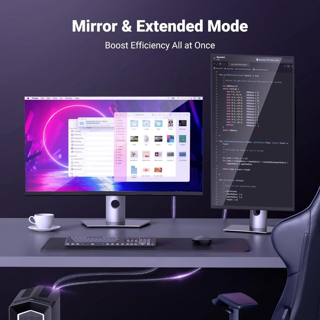 UGREEN รุ่น DP115 สาย Display to HDMI รองรับ 8K/60Hz สำหรับโปรเจคเตอร์ HP/Dell ยาว 1-2 m