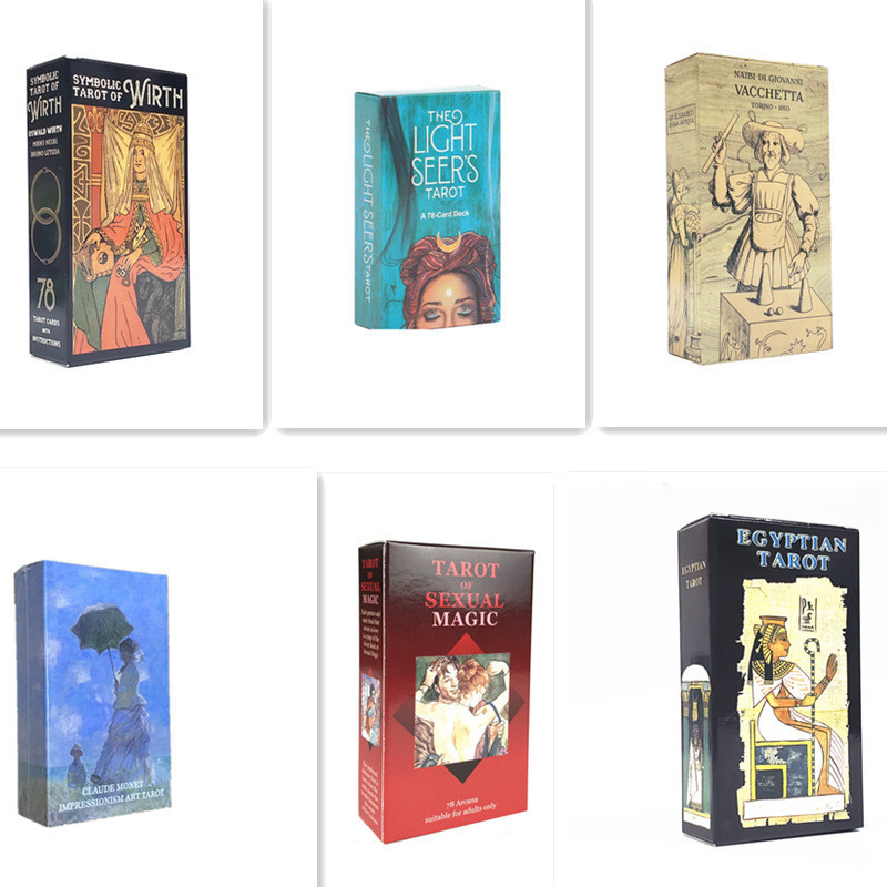 [สต๊อกพร้อม]ไพ่ทาโรต์ Oracle ภาษาอังกฤษ 12 * 7 ซม. ขนาดใหญ่พร้อมคู่มือคําแนะนํากระดาษ