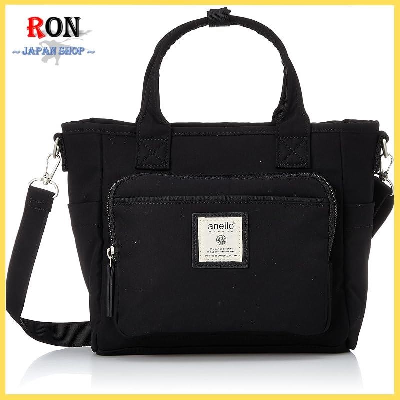 [Anello Grande] Mini Tote Bag A5, Multiple Storage/2Way Cinnamon Gtm0336Z Black
