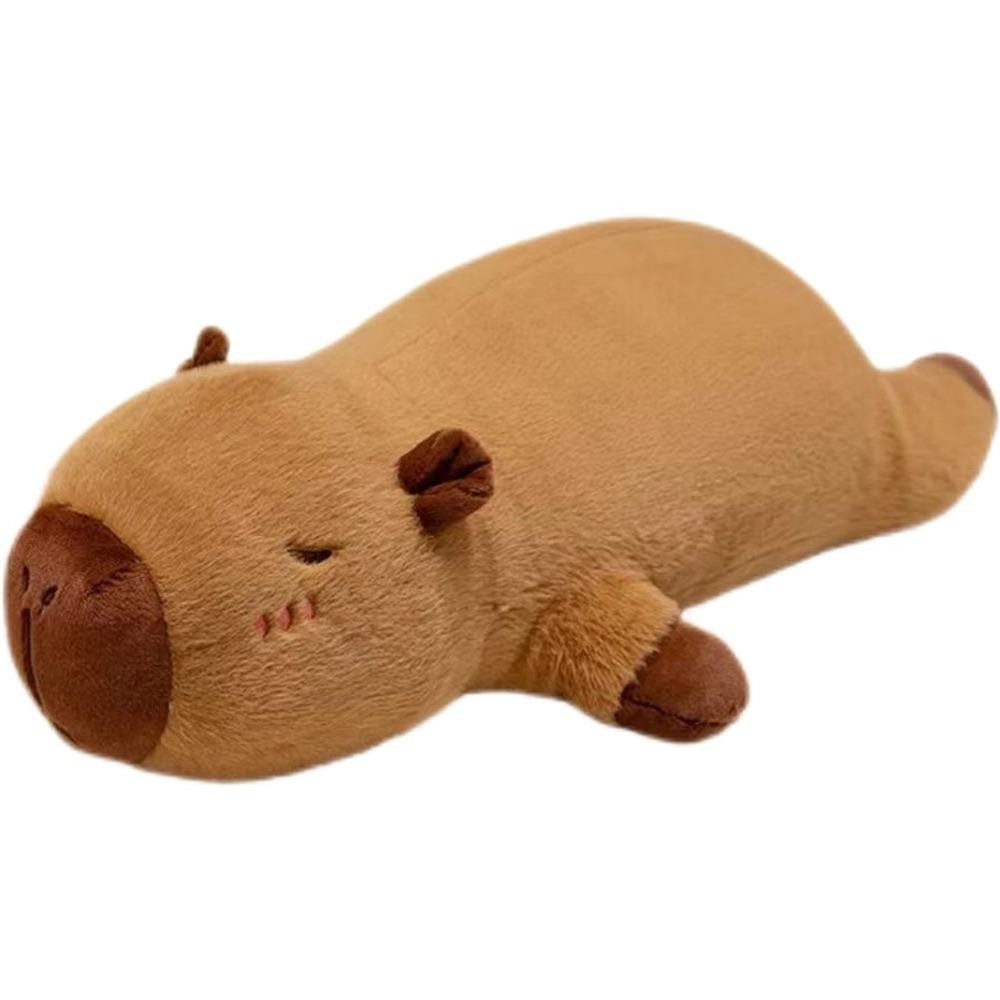Zhuanke 50/70/90 ซม.กอดหมอน Body, ตุ๊กตา Sleep Capybara ของเล่นตุ๊กตา, การ์ตูนยักษ์ Creative เตียงสี่เหลี่ยมผืนผ้าเบาะตกแต่งบ้าน - รูปที่ 3
