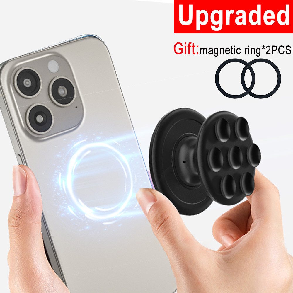 สําหรับ Magsafe ถ้วยดูด Wall Mount ขาตั้งแม่เหล็กซิลิโคน Gym ที่วางโทรศัพท์พ็อกเก็ตซ็อกเก็ต Grips Tok Pop Holder Universal Bracket