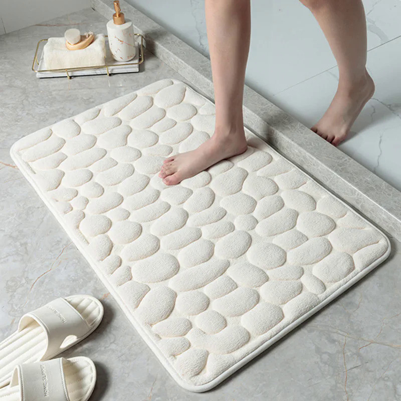 Bathroom Non-slip Mat Memory Foam Soft Absorbent Rug Home Toilet Bedroom Kitchen Doorway Washable Ca