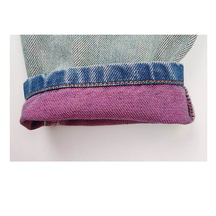 【YAOEENH】100-160 ซม.กางเกงยีนส์เด็กผู้หญิงกลางเด็กใหญ่สไตล์ตะวันตกหลวมตรงเรียบง่ายทุกการแข่งขัน Duzui กางเกงแครอทด้านล่างสีสันสดใสพร้อม