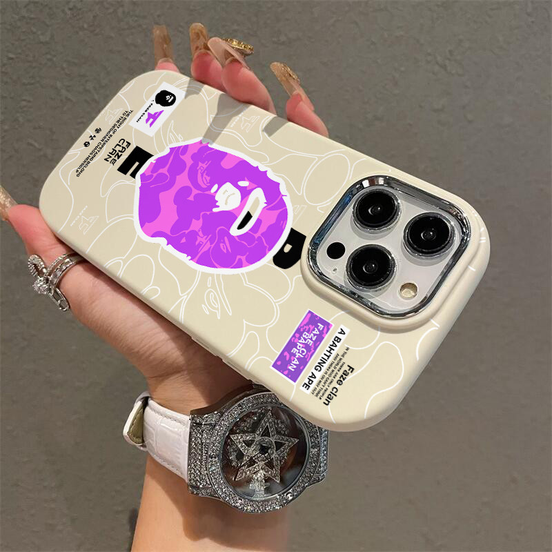 อินเทรนด์ Bape ยี่ห้อเคสโทรศัพท์ Hp Samsung A02S M02S A03S A03 A05 A05S A12 A13 A04S A14 A15 A22 A23