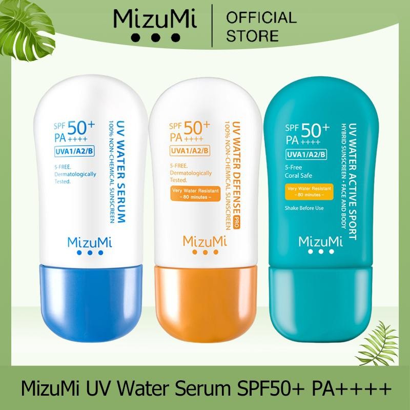 Mizumi UV Water Serum กันแดด Defense SPF50+ PA++++ 40g ซึมิ ครีมกันแดด ผิวแพ้ง่าย กันน้ำ เซรั่ม