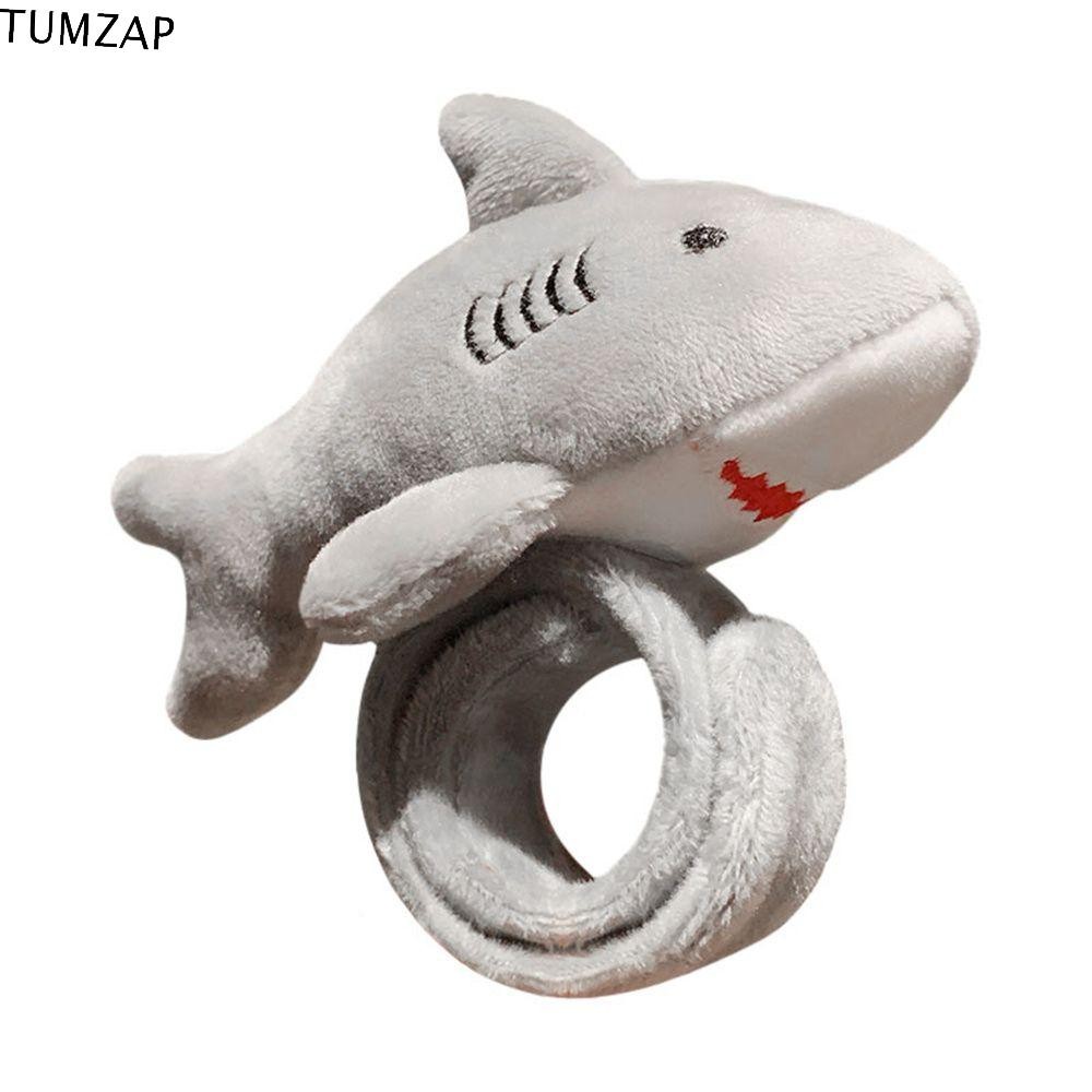 Tumzap สายรัดข้อมือตุ๊กตาของขวัญของเล่นสําหรับของเล่นตุ๊กตา Childre Stitch Shark Anime Patting Clap Circle