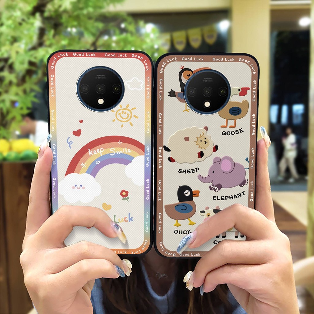 Cute Shockproof Phone Case For One Plus 7T/1+7T Back Cover protective Full wrap Fashion Design Water