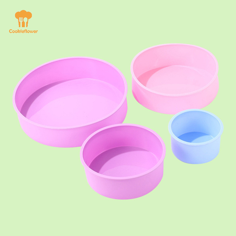 Ckfr 1 PC รอบรูปร่างแม่พิมพ์ซิลิโคนเค้กขนาดเล็กถาดอบ DIY Mousse Fondant กระบอก Mould สําหรับ Pastry ขนมเยลลี่ครัวเครื่องมือใหม่