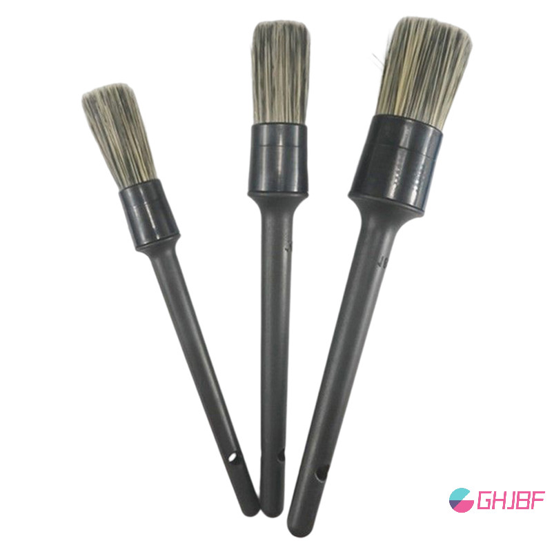 Ghjbf] 1/3 ชิ้นแปรงแต่งหน้ารถ Detailing Brush ชุดยาว Soft Bristle สําหรับทําความสะอาดรถรายละเอียดแปรง Dashboard ล้อล้างอุปกรณ์เสริมภายนอก ศนเดิม
