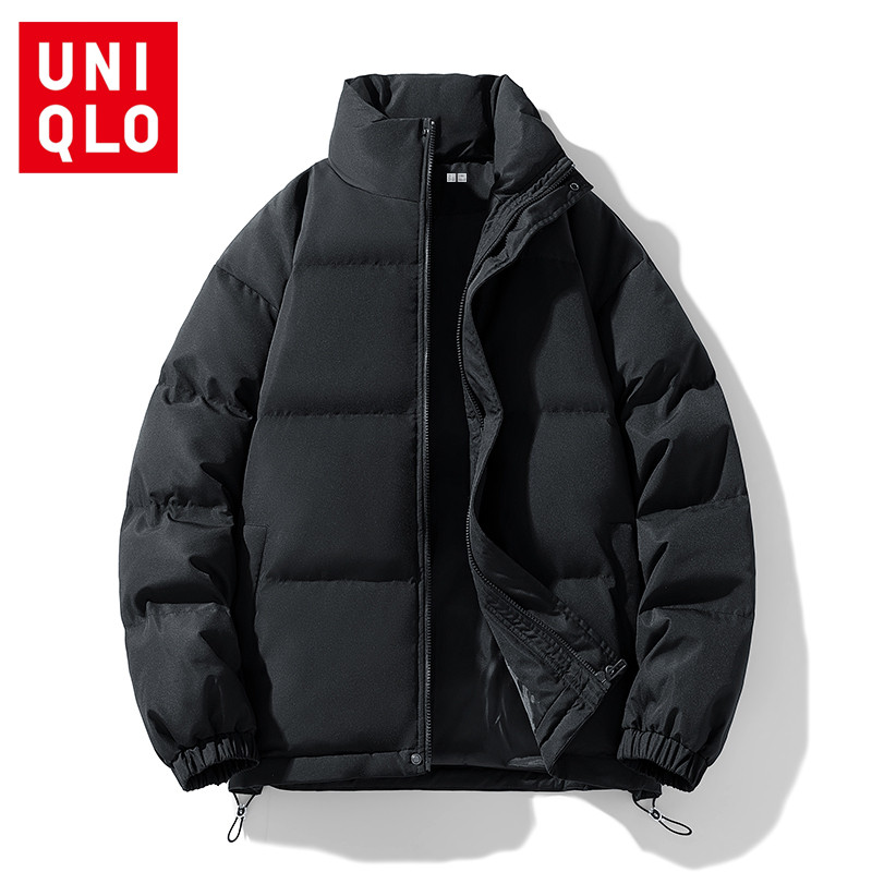 UNIQLO ยูนิโคล่ เสื้อแจ็คเก็ตบุนวมขนเป็ดแบบหนาคุณภาพสูงเสื้อแจ็คเก็ตกันหนาวกันลมสําหรับผู้ชาย