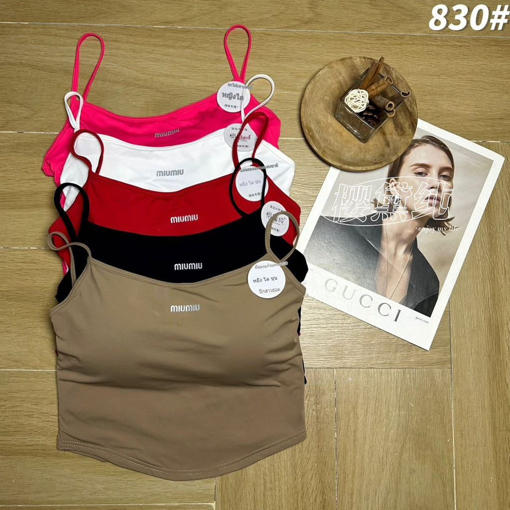 พร้อมส่ง TOP เสื้อสายเดี่ยว เสื้อกล้าม แสดงผอมสายเดี่ยว เสื้อเกาะอก