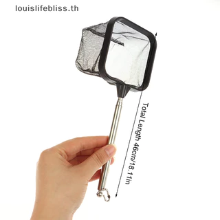 Louislifebliss Fishing Landing Net กันสนิมทนต่อการกัดกร่อนแบบพกพาสแตนเลส Telescopic Fishing-Net ปลา Aquarium อุปกรณ์เสริมใหม่