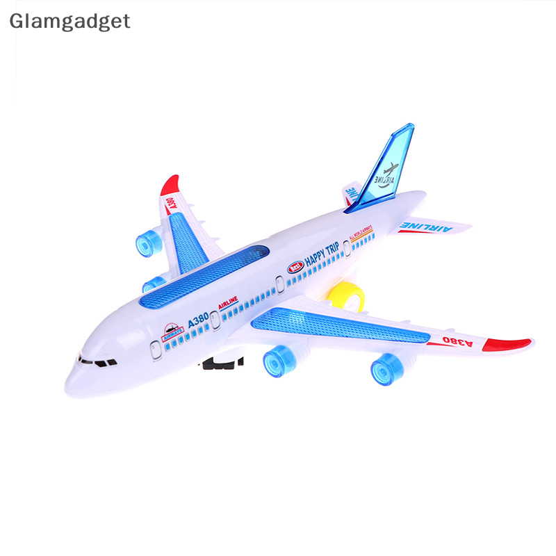 [Glamgadget] Plastic airbus A380 โมเดลเครื่องบินแสงแฟลชไฟฟ้า เสียง ของเล่นเด็ก Boutique