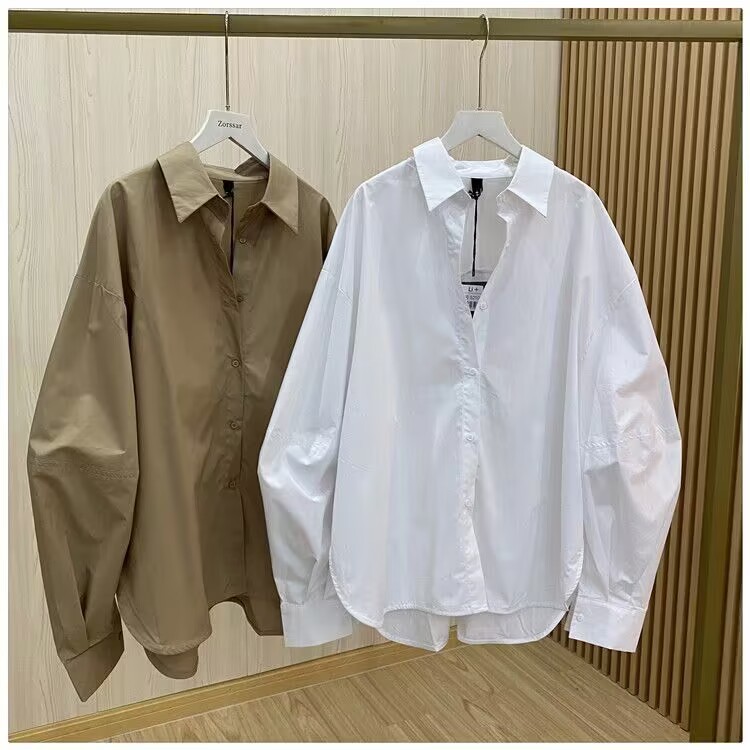 ฤดูใบไม้ผลิฤดูใบไม้ร่วงสไตล์ใหม่เกาหลีรุ่นแฟชั่นสีทึบโคมไฟเสื้อแขนยาวทั้งหมดตรงกับเสื้อพื้นฐานถักขนแกะของฉันม้าเข็ม ฮึ