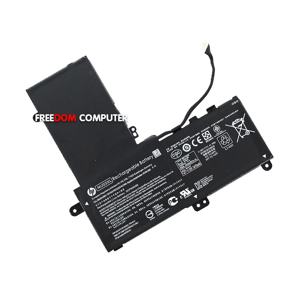 แบตเตอรี่โน๊ตบุ๊ค (แท้) NU03XL สำหรับ HP Pavilion X360 11-U 11-AB TPN-C128, TPN-W117 BATTERY NOTEBOO