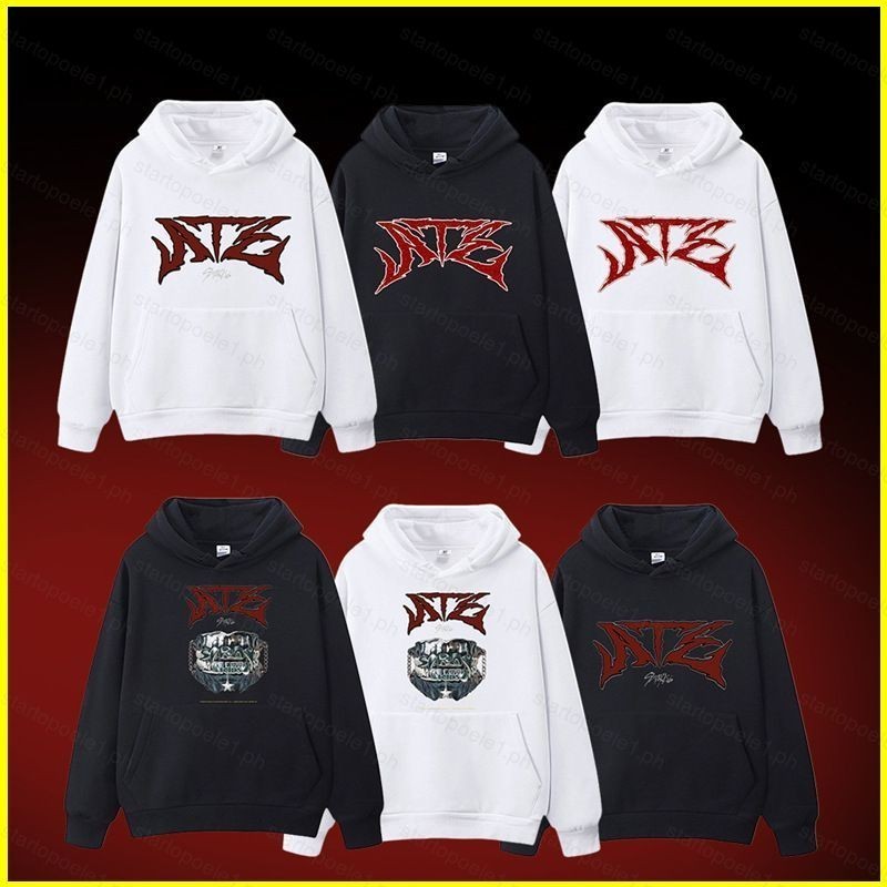 👑 เสื้อยืดผ้าฝ้าย 2023 Bx Stray Kids ATE Bang Chan Seo Chang-Bin Lee Min-Ho Hoodie Anime Sweatshirt 