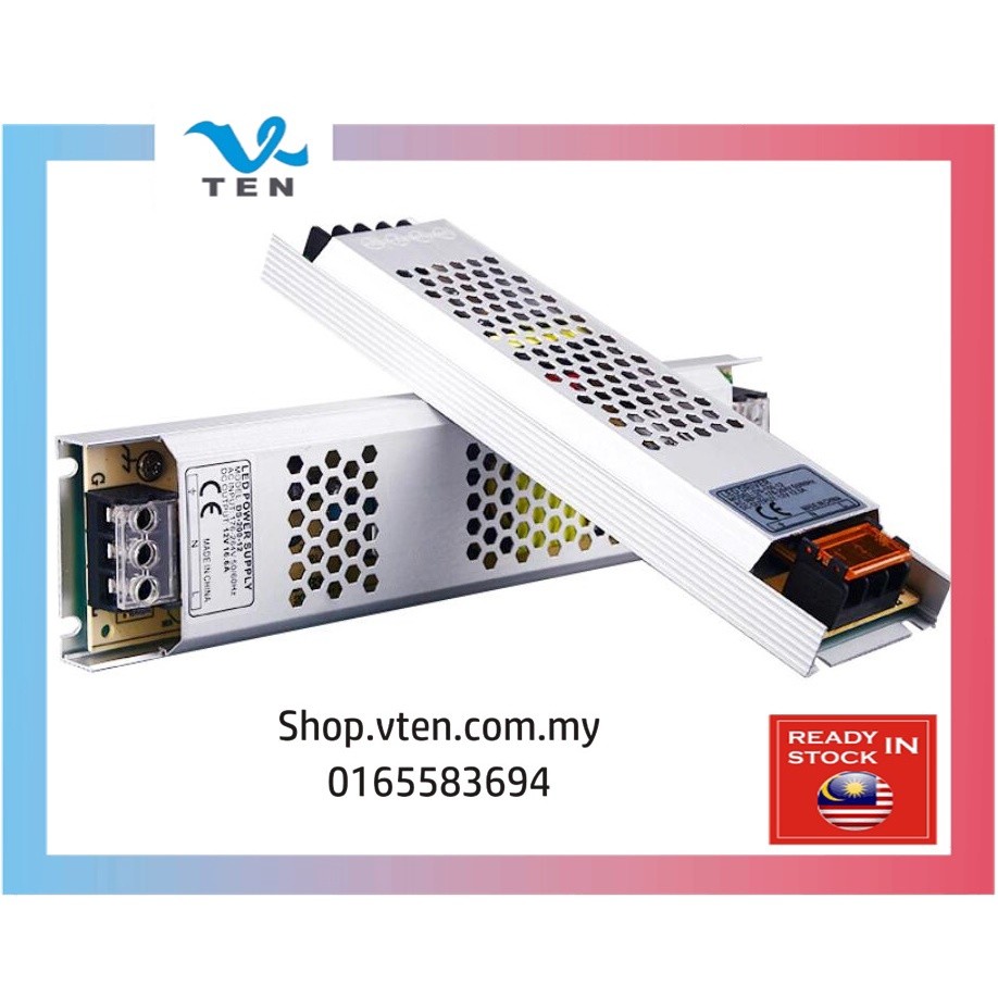 DC12V 100W ไฟ LED บางแหล่งจ่ายไฟหม้อแปลงไฟฟ้าอะแดปเตอร์ไฟ LED กล้องวงจรปิดหม้อแปลงไฟฟ้า