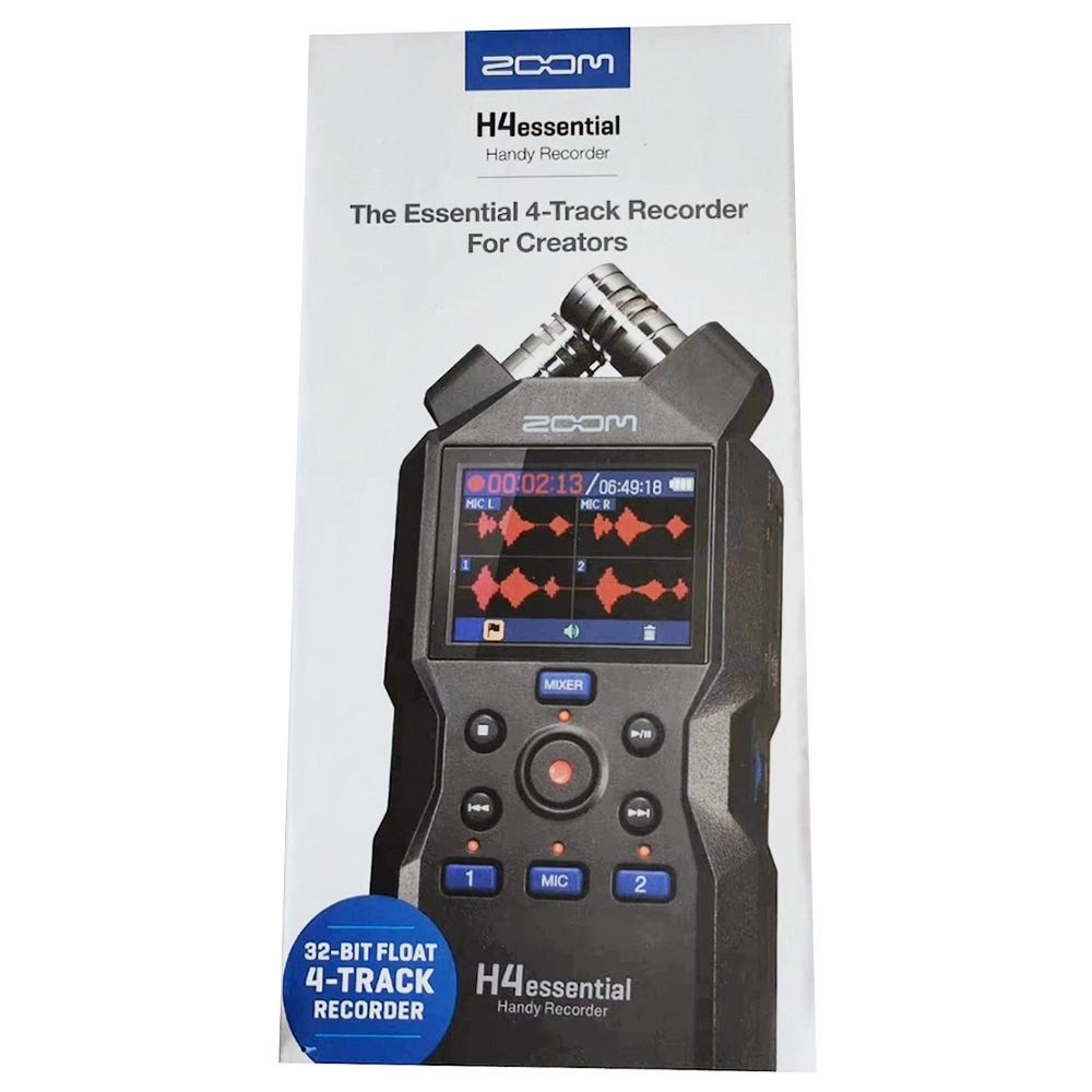 Zoom H4essential Handy Recorder - 32-Bit Float 4-Track Portable Audio Recorder