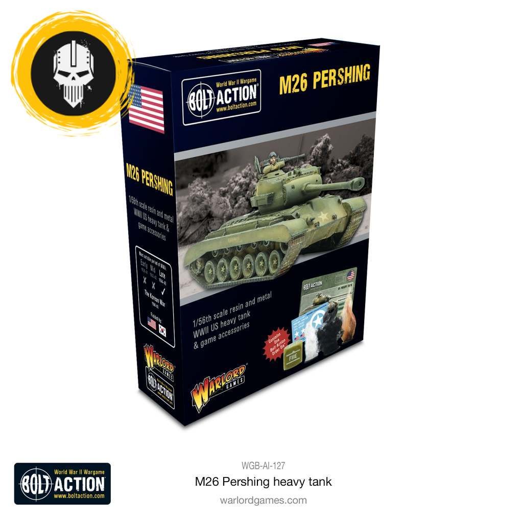 [พร้อมส่ง] WARLORD GAMES BOLT ACTIONS: M26 Pershing Heavy Tank โมเดลเกมจำลอง