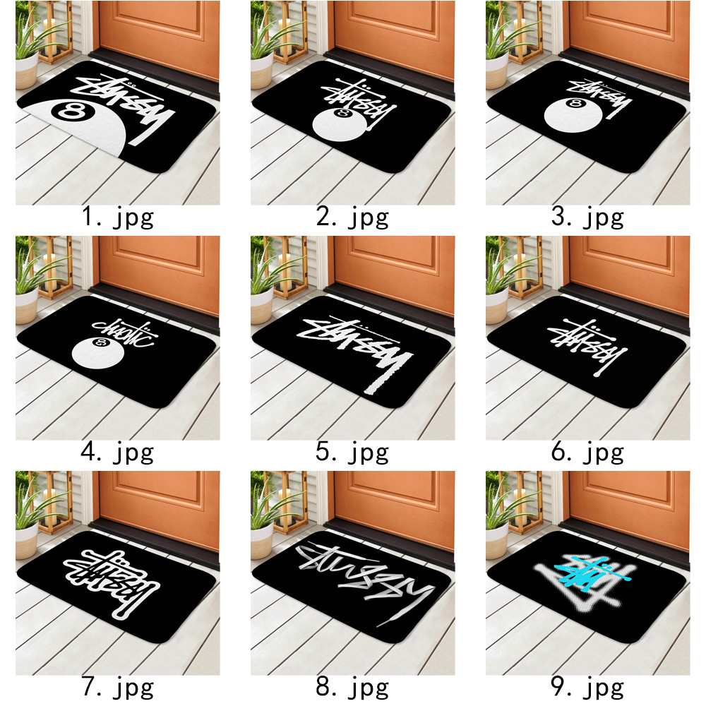 Art Stussy โลโก้ประตูพรมกันลื่น Pad ห้องน้ําอาบน้ําเสื่อกันลื่นพรม (60x40 ซม.) - รูปที่ 2