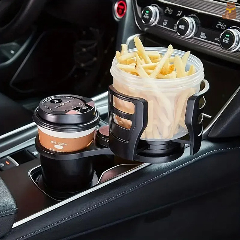 [TA] Car Cup Holder Expander Adapter Adjustable al 2 In 1 Car Cup Bottle Holder Phone Holder Organizer TH