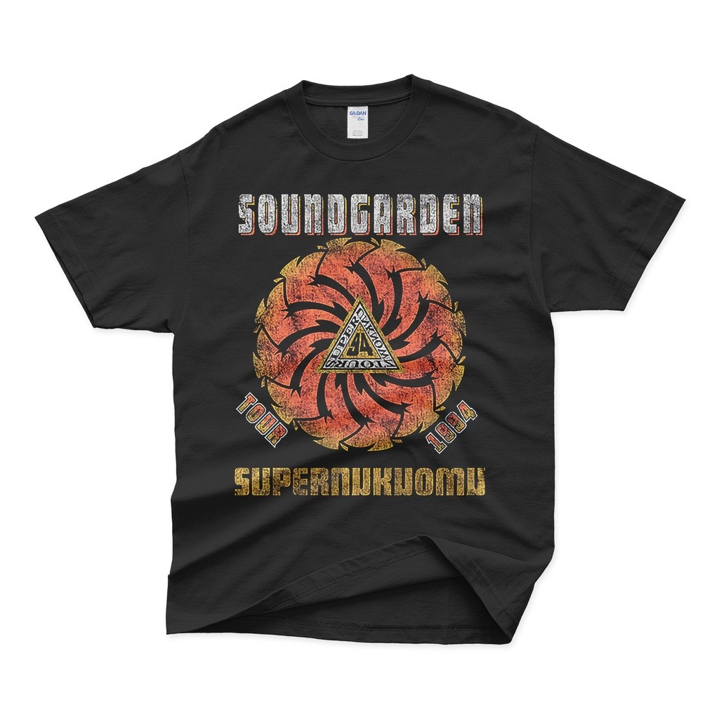 คุณภาพสูงเสื้อวงโลหะพิมพ์ที่กําหนดเองstreetwear Soundgarden Superunknown Vintage Tshirt Design