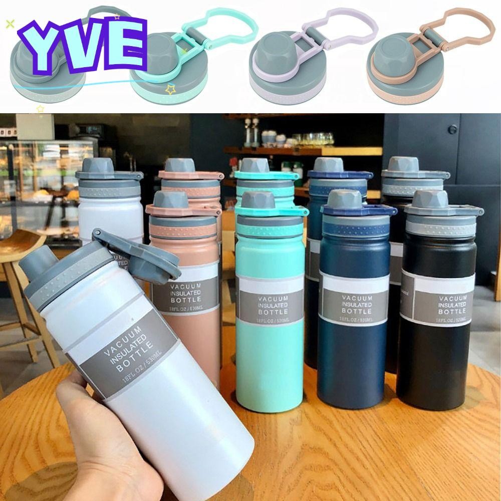 YVE 1 ชิ้นถ้วยหมวก, TS-8706B/TS-8709B Splash Proof ขวด, Multicolor 530 ml/750 ml PVC พร้อมแหวนปิดผนึ