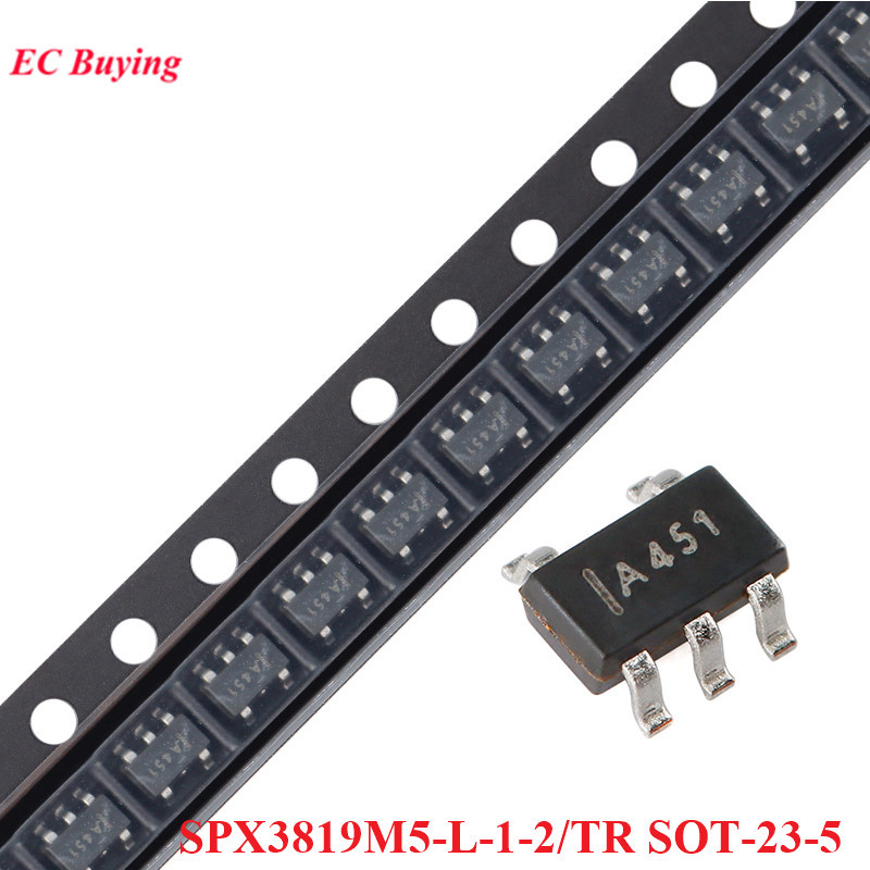 10 ชิ้น/ล็อต SPX3819 SPX3819M5-L-1-2/TR SOT-23-5 SPX3819M5-2 SPX3819M5-41-2/TR SOT23 500mA Regulator