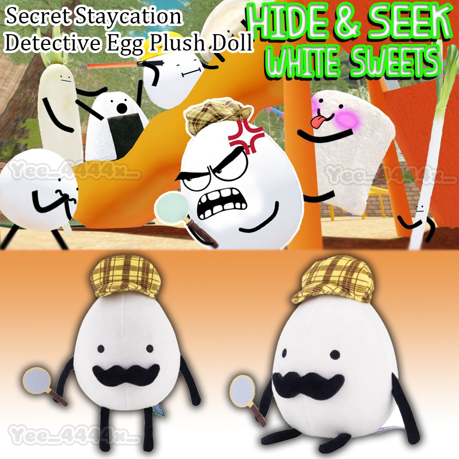 Secret Staycation นักสืบไข่ ตัวละครการ์ตูนเกมอุปกรณ์ต่อพ่วง ของขวัญแฟน ของเล่น mueadegth