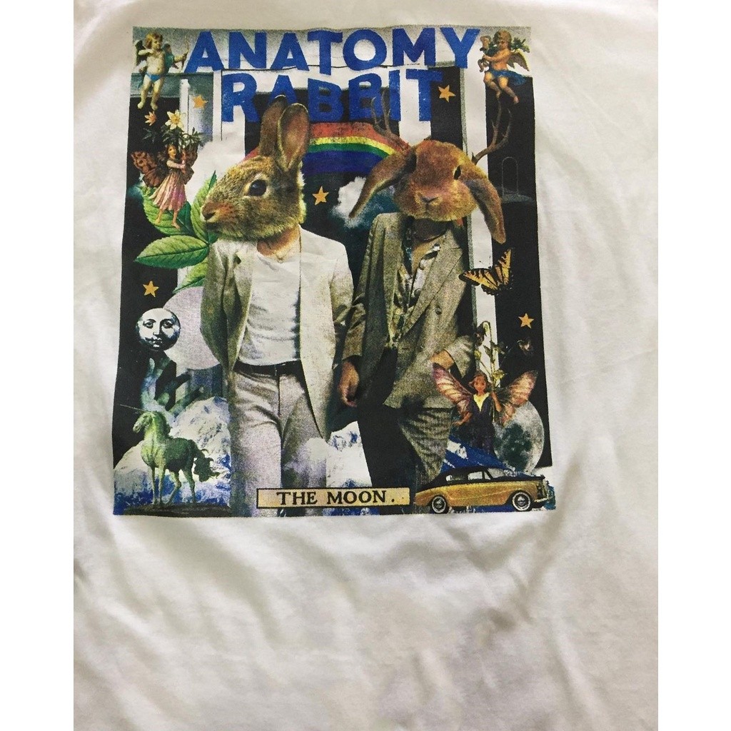💘💘💘 เสื้อยืดผ้าฝ้ายแท้ ดีมาก  พร้อมส่ง เสื้อ Anatomy rabbit  การเปิดตัวผลิตภัณฑ์ใหม่ T-shirt S-5XL