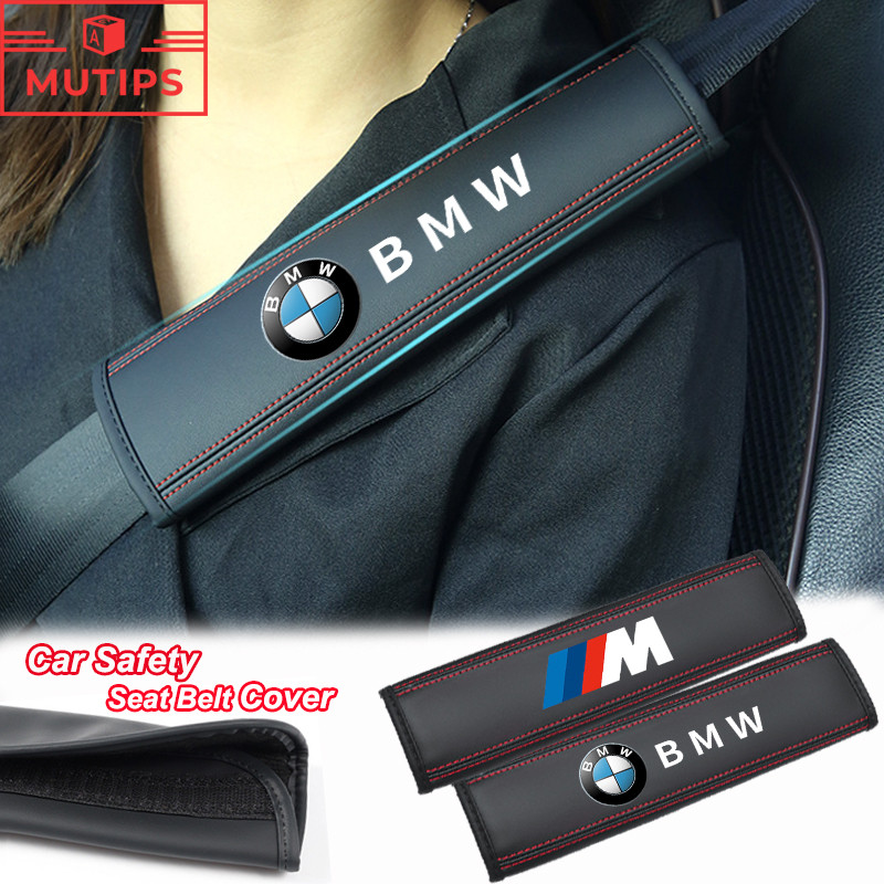 2 ชิ้น/เซ็ต BMW รภัยรถยามไหล่ ปลอกหุ้มเข็มขัดนิรภัย เครื่องหนังสายคล้องไหล่ แผ่นรองไหล่ BMW M G20 F10 E46 F30 E39 G30 E60 E90 X1 E84 645ci E63 E36 E30 X3 F25 X3 G01 X1 F48 F32 F34 E92 G22 F44 IX3 I4 IX